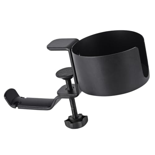 LALADEFIEE Multifunktionaler Schreibtisch-getränkehalter mit Verstellbarer Klemme und Drehbarer Kopfhörerhalter aus Aluminiumlegierung Stabiler Headset-halter für Büro und Gaming LALADEFIEE Multifunktionaler Schreibtisch-getränkehalter mit Verstellbarer Klemme und Drehbarer Kopfhörerhalter aus Aluminiumlegierung Stabiler Headset-halter für Büro und Gaming von LALADEFIEE