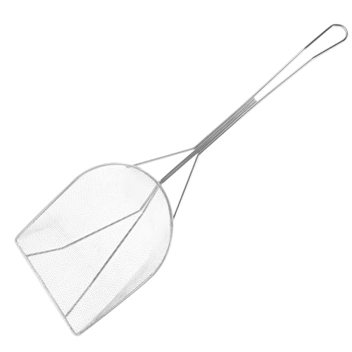 LALADEFIEE Ölrückstandsfilterschaufel großer Schaumlöffel Ölfiltersieb Löffel Filtersieb Teesieb oilily tasche Ölschöpflöffel Schaumlöffel zum Kochen feinmaschiges Löffelsieb Rostfreier Stahl von LALADEFIEE