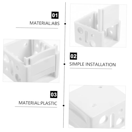 LALADEFIEE Rollladenhalterung Verdunkelung Zur Montage Von Fenstermaterial Jalousie Ersatzhalterung Halterung Halterung Halter Weiß Abs von LALADEFIEE