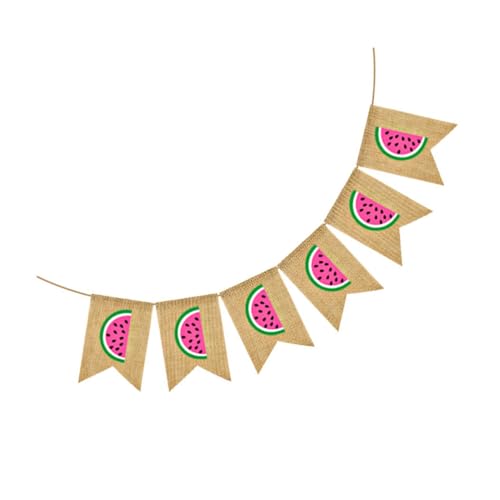 LALADEFIEE Sommer Party Wimpelgirlande Wassermelone Geburtstagsbanner Lang für Kindergarten Familienfeier Dekoration LALADEFIEE Sommer Party Wimpelgirlande Wassermelone Geburtstagsbanner Lang für Kindergarten Familienfeier Dekoration von LALADEFIEE