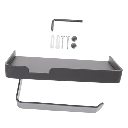 LALADEFIEE Toilettenpapierhalter mit Ablage Wandmontage Platzsparend Badezimmer Regal für Handy Brille Uhr Aufbewahrung Robust und langlebig LALADEFIEE Toilettenpapierhalter mit Ablage Wandmontage Platzsparend Badezimmer Regal für Handy Brille Uhr Aufbewahrung Robust und langlebig von LALADEFIEE