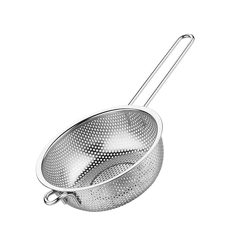 LALADEFIEE Edelstahl Sieb Mit Griff Küchensieb Für Reis Obst Und Gemü Hochwertiger Filterkorb Aus Rostfreiem Stahl Ideal Zum Abgießen Und Waschen Von Lebensmitteln LALADEFIEE Edelstahl Sieb Mit Griff Küchensieb Für Reis Obst Und Gemü Hochwertiger Filterkorb Aus Rostfreiem Stahl Ideal Zum Abgießen Und Waschen Von Lebensmitteln von LALADEFIEE