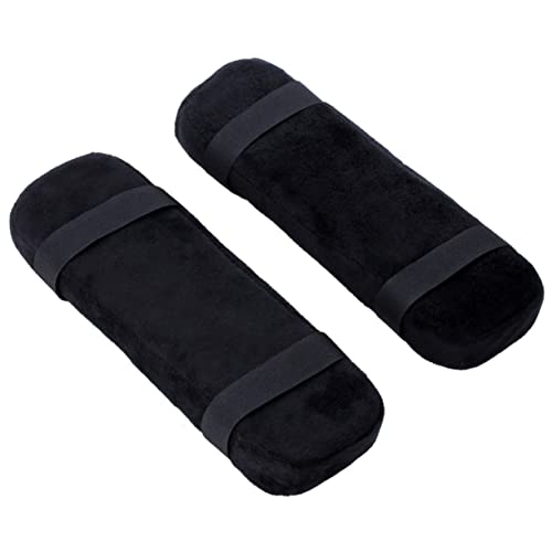 LALAFINA 1 Paar Ellbogenkissen bürosessel Desk Chairs gamerstuhle bürostuhl Handgelenkstütze Gaming-Stuhl Arm Abdeckung stühle Ellbogenstützen Memory-Schwamm-Pads Gedächtnisschaum Black von LALAFINA