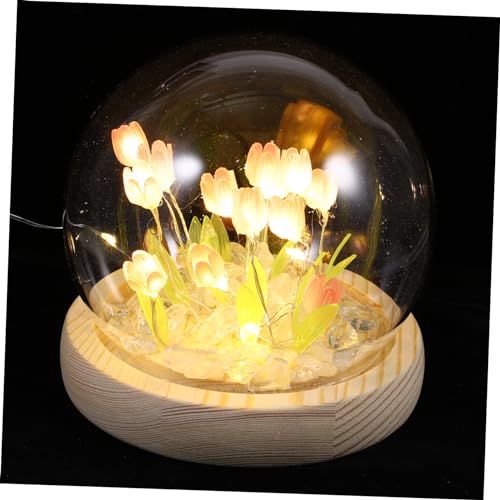 LALAFINA 1 Satz Diy Tulip Nachtlicht Set Handgemachte Tischlampe für Schlafzimmer Rosa Tulpen Vollständiges Diy Materialset mit Geschenkbeutel Ästhetische Raumbeleuchtung für Warme LALAFINA 1 Satz Diy Tulip Nachtlicht Set Handgemachte Tischlampe für Schlafzimmer Rosa Tulpen Vollständiges Diy Materialset mit Geschenkbeutel Ästhetische Raumbeleuchtung für Warme von LALAFINA