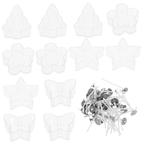 LALAFINA Kerzenherstellungsset Set Mit Wiederverwendbaren Kerzenbehältern Mit Docht Zur Aufbewahrung Von Kerzen Teelichtern Und Schmuck von LALAFINA
