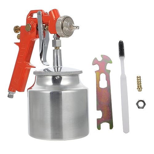 LALAFINA 1 Satz Pneumatische Spritzpistole für Möbel und Autoanstrich Farbsprühgerät mit Ergonomischem Griff und Einstellbarem Farbfluss für Oberflächenreparatur und Kreative Malprojekte LALAFINA 1 Satz Pneumatische Spritzpistole für Möbel und Autoanstrich Farbsprühgerät mit Ergonomischem Griff und Einstellbarem Farbfluss für Oberflächenreparatur und Kreative Malprojekte von LALAFINA