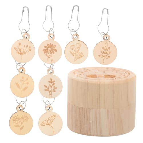 LALAFINA Strickmarker-set Aus Holz Geschnitzte Kreisförmige Strickmarker Für Bastelprojekte LALAFINA Strickmarker-set Aus Holz Geschnitzte Kreisförmige Strickmarker Für Bastelprojekte von LALAFINA