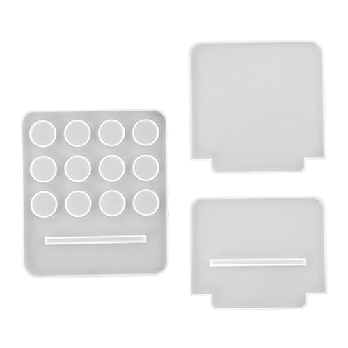 LALAFINA 1 Satz Silikonform für Teiliges von Ätherischen Ölen DIY Regal Gießform Hochwertigem Silikon Flexibel und Transparent zur Herstellung von Individuellen Flaschenhaltern von LALAFINA