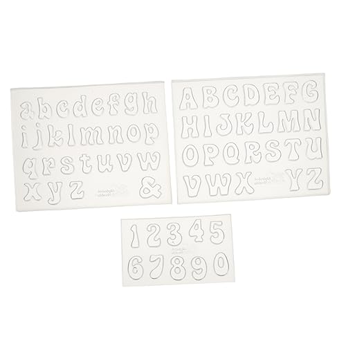 LALAFINA 1 Satz Teiliges Silikonform Für Epoxidharz Zahlen Und Buchstaben Für Diy Handwerk Und Wohnkultur Langlebig Wiederverwendbar Und Einfach Zu Entformen 3 Stück von LALAFINA