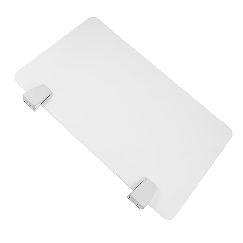 LALAFINA 1 Stück Desktop-teiler Hustenschutz Für Den Arbeitstisch Monitor Sichtschutzteiler Desktop-partitionsplatte Whiteboard Schoß Schreibtischteiler Panel-bildschirme Weiß Plastik von LALAFINA