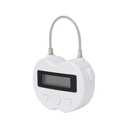 LALAFINA USB Lade Timer Multifunktions Countdown Uhr mit Metallseil Anti Zeitnehmer für Spiele Wiederaufladbar Zeitschaltuhr für Lernzwecke von LALAFINA