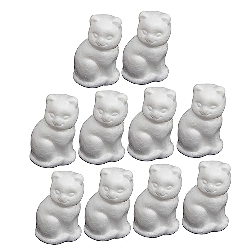LALAFINA 10 Stück Teiliges Schaumstoffmodelle Katzenform DIY Bastelmaterial für Kreative Projekte Bemalbare Styroporfiguren Kreativität von Kindern LALAFINA 10 Stück Teiliges Schaumstoffmodelle Katzenform DIY Bastelmaterial für Kreative Projekte Bemalbare Styroporfiguren Kreativität von Kindern von LALAFINA