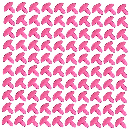 LALAFINA 100 Stück Beflockte Dreieckige Nase Für Puppen Cartoon Nase Für Bären Spielzeugnase Aus Sicherem Material 14x18mm Leicht Und Tragbar Für Puppenherstellung Und Plüschspielzeug von LALAFINA