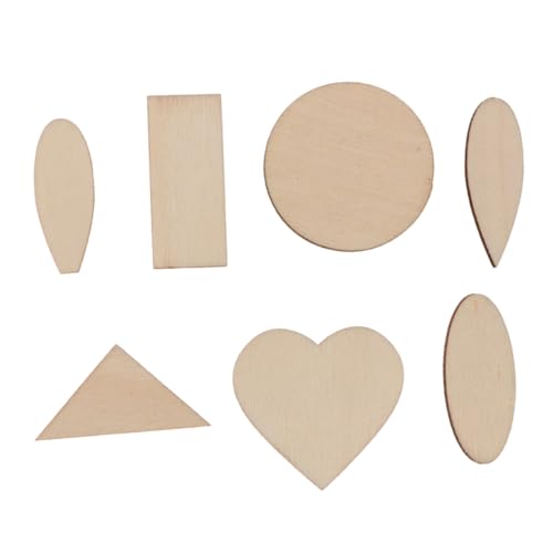 LALAFINA 100 Stück Diy Holzscheiben mit Dreiecks Herz und Rechteckformen Naturbelassene Holzstücke für Basteln Scrapbooking Dekoration Leicht und Langlebig für Kreative Holzprojekte LALAFINA 100 Stück Diy Holzscheiben mit Dreiecks Herz und Rechteckformen Naturbelassene Holzstücke für Basteln Scrapbooking Dekoration Leicht und Langlebig für Kreative Holzprojekte von LALAFINA