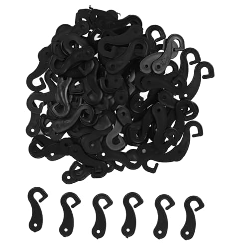 LALAFINA 100 Stück Kunststoffhaken für Socken Handtücher Kleidung Vielseitige Display Haken Platzsparend Robust und Stilvoll für Zuhause und Einzelhandel Praktische Aufbewahrungslösung von LALAFINA