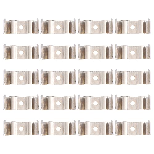 LALAFINA 100 Stück LED Fluoreszierende Röhrenmontage Zubehör Halterung Clips Manganstahl Stabil und Installieren für Ihre Deckenlampen und Leuchten LALAFINA 100 Stück LED Fluoreszierende Röhrenmontage Zubehör Halterung Clips Manganstahl Stabil und Installieren für Ihre Deckenlampen und Leuchten von LALAFINA