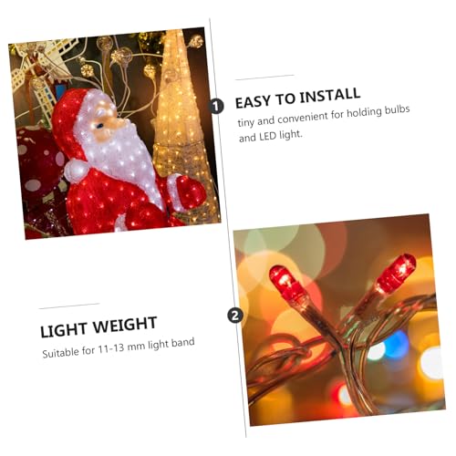 LALAFINA 100 Stück LED Lichtschlauch Clips Transparent PC Material Halter mit Schrauben Hitzebeständig Elastisch Geeignet für LED Lichtband Befestigung LALAFINA 100 Stück LED Lichtschlauch Clips Transparent PC Material Halter mit Schrauben Hitzebeständig Elastisch Geeignet für LED Lichtband Befestigung von LALAFINA