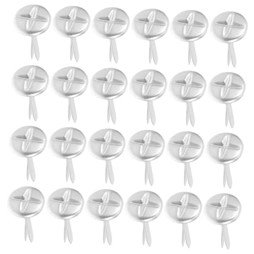 LALAFINA 100 Stück Papierklemmen mit Zwei Beinen Runde Flache Köpfe für Scrapbooking Basteln und DIY Projekte Sicher und Vielseitig Einsetzbar LALAFINA 100 Stück Papierklemmen mit Zwei Beinen Runde Flache Köpfe für Scrapbooking Basteln und DIY Projekte Sicher und Vielseitig Einsetzbar von LALAFINA