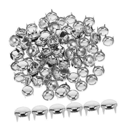 LALAFINA 100 Stück Runde Nieten Claw Rivet Spots Dome Studs für DIY Kleidung Taschen und Schuhe Silber Robuste Vielseitige Nieten für Kreative Projekte LALAFINA 100 Stück Runde Nieten Claw Rivet Spots Dome Studs für DIY Kleidung Taschen und Schuhe Silber Robuste Vielseitige Nieten für Kreative Projekte von LALAFINA
