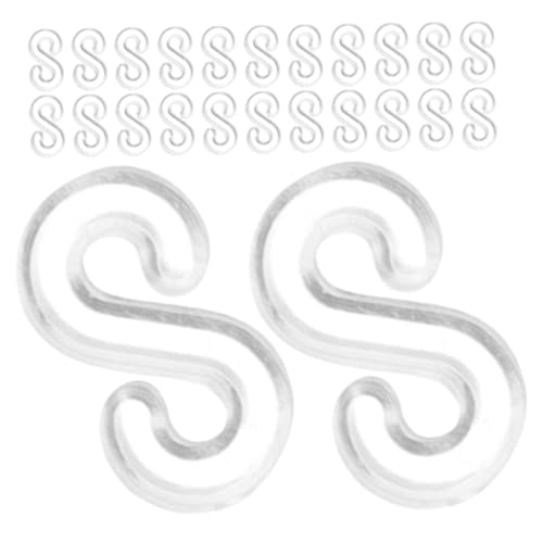 LALAFINA 1000 Stück Teiliges Transparentes S Clip aus Kunststoff für Gummiarmbänder Langlebige Verschlüsse Einfach zu Befestigen für DIY Loom Armbänder Basteln und Handarbeiten LALAFINA 1000 Stück Teiliges Transparentes S Clip aus Kunststoff für Gummiarmbänder Langlebige Verschlüsse Einfach zu Befestigen für DIY Loom Armbänder Basteln und Handarbeiten von LALAFINA