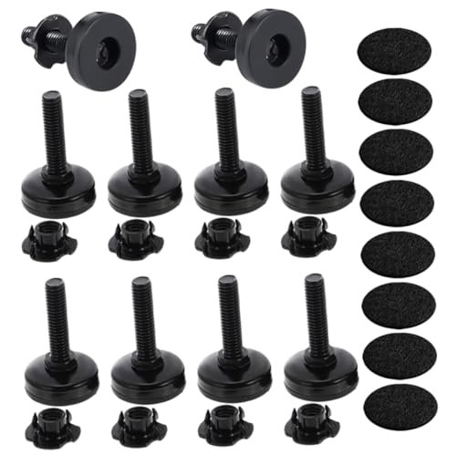 LALAFINA 10Stücke Verstellbare Möbelfüße Stabiler Nivellierer für Sofa und Möbelbeine Höhenverstellbar für Heim und Bürogebrauch Effiziente Unterstützung für Unebene Böden von LALAFINA