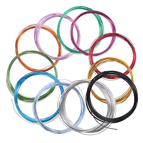 LALAFINA 12 Rollen Diy Aluminium Draht Material Verpackung Form Eloxiert Herstellung Draht Zum Basteln Bildhauerei Dünn Kabel Wohnung Handwerk Modellierdraht Aluminiumdraht Zufällige Farbe von LALAFINA