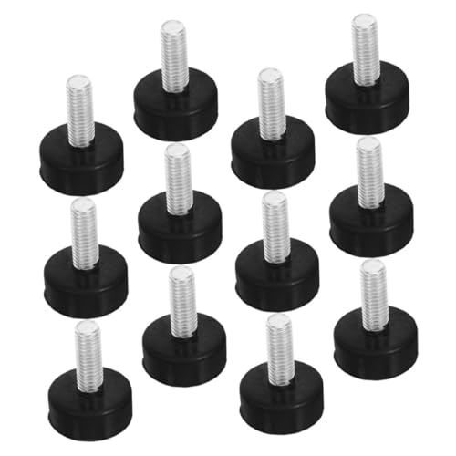 LALAFINA 12 Stück Gummifüße mit Schrauben für Waschmaschinen und Möbel Vibrations Pads zur Stabilisierung und Bodenschutz von LALAFINA