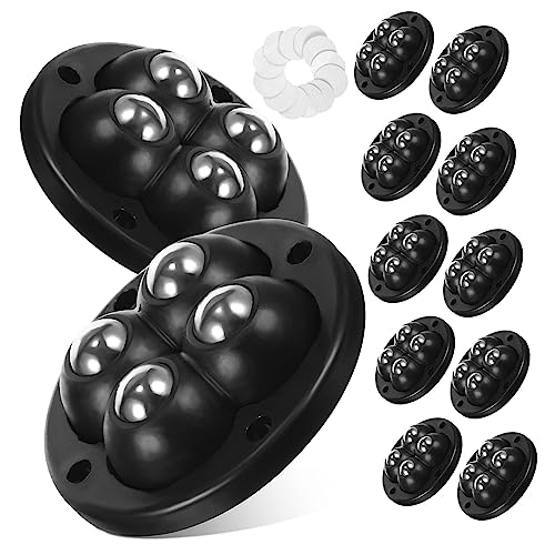 LALAFINA 12 Stück Mini Selbstklebende Lenkrollen Drehung Universelles Rad für Möbel Mülleimer und Aufbewahrungsboxen Kugelrollen Geräuscharm Stabil LALAFINA 12 Stück Mini Selbstklebende Lenkrollen Drehung Universelles Rad für Möbel Mülleimer und Aufbewahrungsboxen Kugelrollen Geräuscharm Stabil von LALAFINA