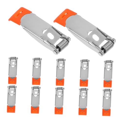 LALAFINA 12 Stück Orange Lichtleisten Federclips Robuste PVC Klemmen für Einbauleuchten Einfache Installation und Sichere Befestigung von LED Panel Lampen und Deckenleuchten LALAFINA 12 Stück Orange Lichtleisten Federclips Robuste PVC Klemmen für Einbauleuchten Einfache Installation und Sichere Befestigung von LED Panel Lampen und Deckenleuchten von LALAFINA