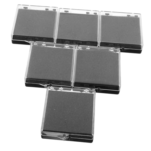 LALAFINA 12 Stück Teiliges Transparente Kunststoff Medaillenaufbewahrungsbox mit Deckel und Schwarzem Schwamm für Marathonmedaillen Anstecknadeln und Sammlerstücke Stilvolle und Schützende von LALAFINA