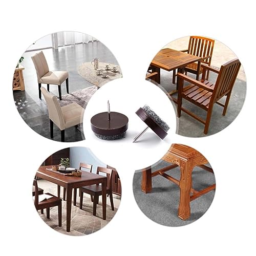 LALAFINA 12stücke Filzgleiter Mit Schraube Für Stuhlbeine Metall Runde Fußpolster Bodenschutz Für Parkett, Stein Und Keramikfliesen von LALAFINA