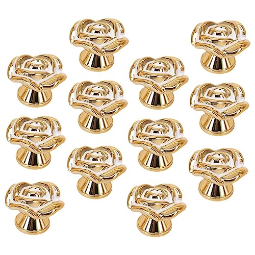 LALAFINA 15 Stück Teiliges Rosé Gold Möbelknöpfe Elegante Rosengriff für Schränke Kleiderschränke zum Erneuern von Türen und Möbeln LALAFINA 15 Stück Teiliges Rosé Gold Möbelknöpfe Elegante Rosengriff für Schränke Kleiderschränke zum Erneuern von Türen und Möbeln von LALAFINA