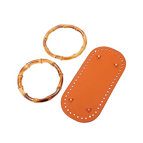 LALAFINA 1satz Handtaschen Griffe Und Pu Boden Für Taschen Mit Bodenschutzmatte Für Selbstgemachte Handtaschen Und Reparaturen Vorgebohrte Für Einfaches Nähen von LALAFINA