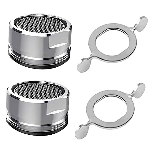 LALAFINA 2 Sätze Faucet Bubbler Set Wasserfilter mit Aufsätzen und Werkzeugen Spritzwassergeschützt und Geräuschreduzierend für Küchen und Badarmaturen LALAFINA 2 Sätze Faucet Bubbler Set Wasserfilter mit Aufsätzen und Werkzeugen Spritzwassergeschützt und Geräuschreduzierend für Küchen und Badarmaturen von LALAFINA
