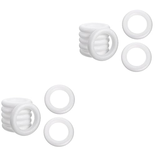 LALAFINA 2 Sätze Schaum Girlande Kranz Aus Polystyrolschaum Schaumkranz Bildet Sich Schaumstoffringe Bastelschaum Ring Aus Polystyrolschaum Hochzeitsdekor Folge Weiß 8 Stücke * 2 LALAFINA 2 Sätze Schaum Girlande Kranz Aus Polystyrolschaum Schaumkranz Bildet Sich Schaumstoffringe Bastelschaum Ring Aus Polystyrolschaum Hochzeitsdekor Folge Weiß 8 Stücke * 2 von LALAFINA