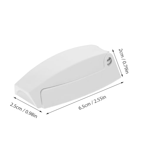 LALAFINA 2 Stück Faltbarer Versteckter Camper Türhalter aus Langlebigem Kunststoff Platzsparend und Werkzeugfrei Installierbar für Wohnmobil Gepäck Bootsklappen Weiß Einsetzbar von LALAFINA