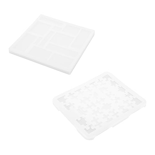 LALAFINA 2 Stück Geometrische Puzzle Silikonform Kreative Kristall Gießform für Diy Epoxidharz Projekte Wiederverwendbar und Flexibel für Kunst und Handwerksliebhaber LALAFINA 2 Stück Geometrische Puzzle Silikonform Kreative Kristall Gießform für Diy Epoxidharz Projekte Wiederverwendbar und Flexibel für Kunst und Handwerksliebhaber von LALAFINA