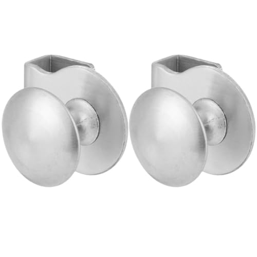 LALAFINA 2 Stück Glastürgriff mit Clip Eleganter Türgriff für Küchen und Badschränke Präzise Verarbeitung Komfortables Handgefühl Geeignet für Glastüren und Möbel von LALAFINA