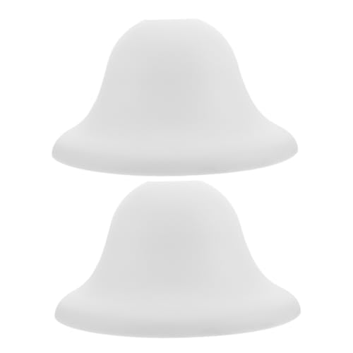 LALAFINA 2 Stück Kunststoff Lampenschirm Ersatz Rund für Tischlampe Stehlampe und Kronleuchter Loch für Sanfte Lichtdiffusion und Einfache Installation von LALAFINA