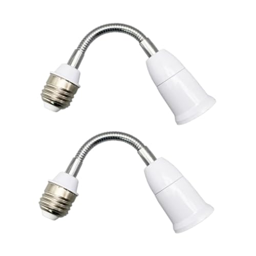 LALAFINA 2 Stück Lampenfassung Adapter Flexibel Drehbarer Lampenhalter Verlängerung für Glühbirnen Tischlampen Wandstrahler Geeignet LALAFINA 2 Stück Lampenfassung Adapter Flexibel Drehbarer Lampenhalter Verlängerung für Glühbirnen Tischlampen Wandstrahler Geeignet von LALAFINA