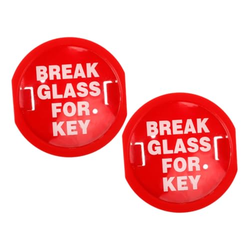 LALAFINA 2 Stück Notfall Schlüsselbox Teiliges Feuerfeste Schlüsselaufbewahrung mit Glasbruchfunktion Wandmontage für Außenbereich Sichere Schlüsselbox für Türen und Fenster für Notfälle von LALAFINA