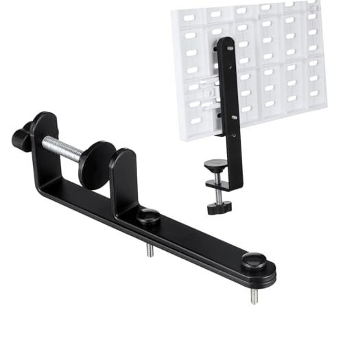 LALAFINA 2 Stück Teiliges Pegboard Tischhalterungs Stabile Tischplattenhalterung für Pegboard Paneele Schwarzer Moderer Schreibtisch Organizer Einfache Montage Vielseitiger Display Ständer LALAFINA 2 Stück Teiliges Pegboard Tischhalterungs Stabile Tischplattenhalterung für Pegboard Paneele Schwarzer Moderer Schreibtisch Organizer Einfache Montage Vielseitiger Display Ständer von LALAFINA