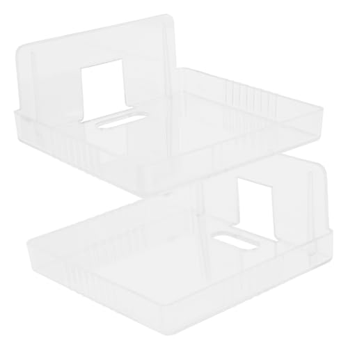 LALAFINA 2 Stück Transparente Wandhalterungen für Babyphone und WLAN Router Selbstklebendes Stabiles Wandregal zur Universellen Montage Kleiner Geräte von LALAFINA