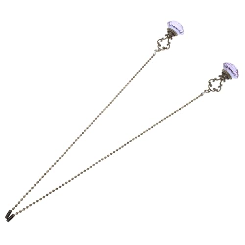 LALAFINA 2 Stück Vintage Kettenverlängerung Pendelkette mit Ball für Deckenventilator Badezimmer und Tischlampen ein Elegantes Deko Element für Ihr Zuhause von LALAFINA