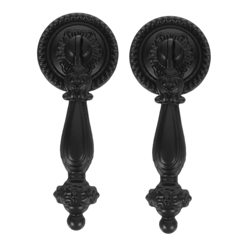 LALAFINA 2 Stück Vintage Schrankgriffe Zinklegierung Antike Möbelknöpfe Retro Stil für Kommode Rustikales Design Langlebig Korrosionsbeständig von LALAFINA