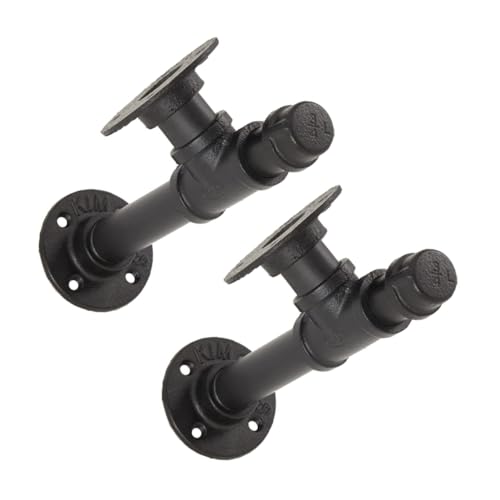 LALAFINA 2 Stück Vintage Wandregalhalterungen Eisen für DIY Regalgestaltung Robust und Rostbeständig für Rustikale Wohnräume und Platzsparende Lösungen LALAFINA 2 Stück Vintage Wandregalhalterungen Eisen für DIY Regalgestaltung Robust und Rostbeständig für Rustikale Wohnräume und Platzsparende Lösungen von LALAFINA