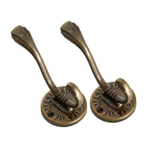 LALAFINA 2 Stücke Retro Wandhaken Metallhaken für Kleider Handtücher und Schlüssel Starke Tragfähigkeit Installieren für Badezimmer und Schlafzimmer LALAFINA 2 Stücke Retro Wandhaken Metallhaken für Kleider Handtücher und Schlüssel Starke Tragfähigkeit Installieren für Badezimmer und Schlafzimmer von LALAFINA