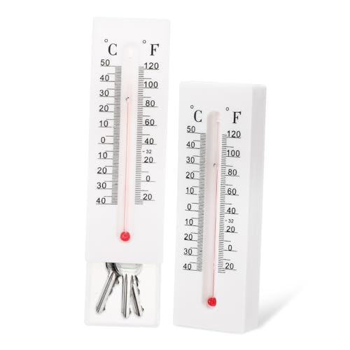 LALAFINA 2 Stück Witterungsbeständiger Schlüsselversteck Thermometer Außen Schlüsselbox Großes Fassungsvermögen Für Garten Terrasse Versteckte Aufbewahrung Von Schlüsseln Und Münzen LALAFINA 2 Stück Witterungsbeständiger Schlüsselversteck Thermometer Außen Schlüsselbox Großes Fassungsvermögen Für Garten Terrasse Versteckte Aufbewahrung Von Schlüsseln Und Münzen von LALAFINA
