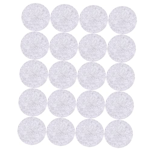 LALAFINA 20 Stück Runde Filzunterlagen rutschfeste Möbelpads für Blumentöpfe Isolierende und Wasserfeste Schutzmatten Hellgrau für Zuhause und Garten von LALAFINA