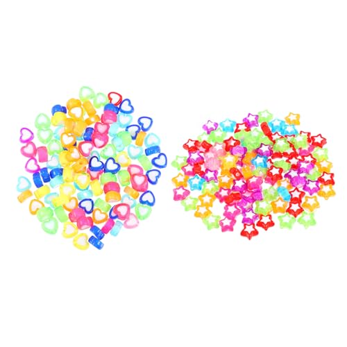 LALAFINA 200 Stück Acrylperlen in Herz und Sternform Bunte DIY Bastelperlen für Schmuckherstellung Bastelperlen für Armbänder und Kreative Dekorationen LALAFINA 200 Stück Acrylperlen in Herz und Sternform Bunte DIY Bastelperlen für Schmuckherstellung Bastelperlen für Armbänder und Kreative Dekorationen von LALAFINA